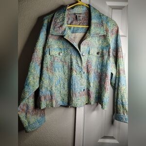 Colorful Women's crop Jacket